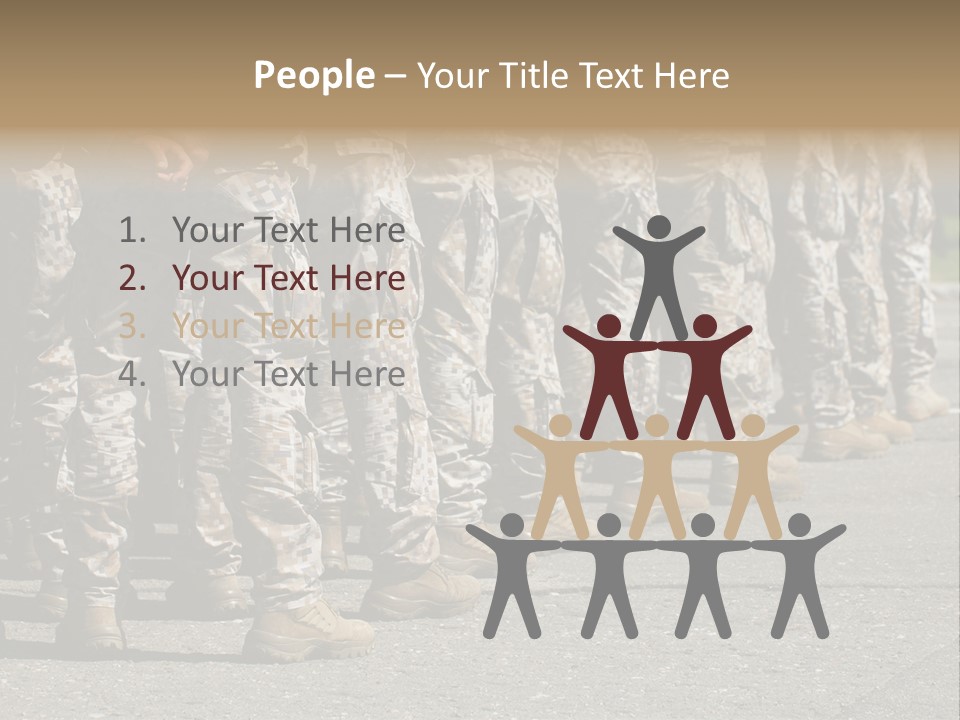 Troop Formation Force PowerPoint Template