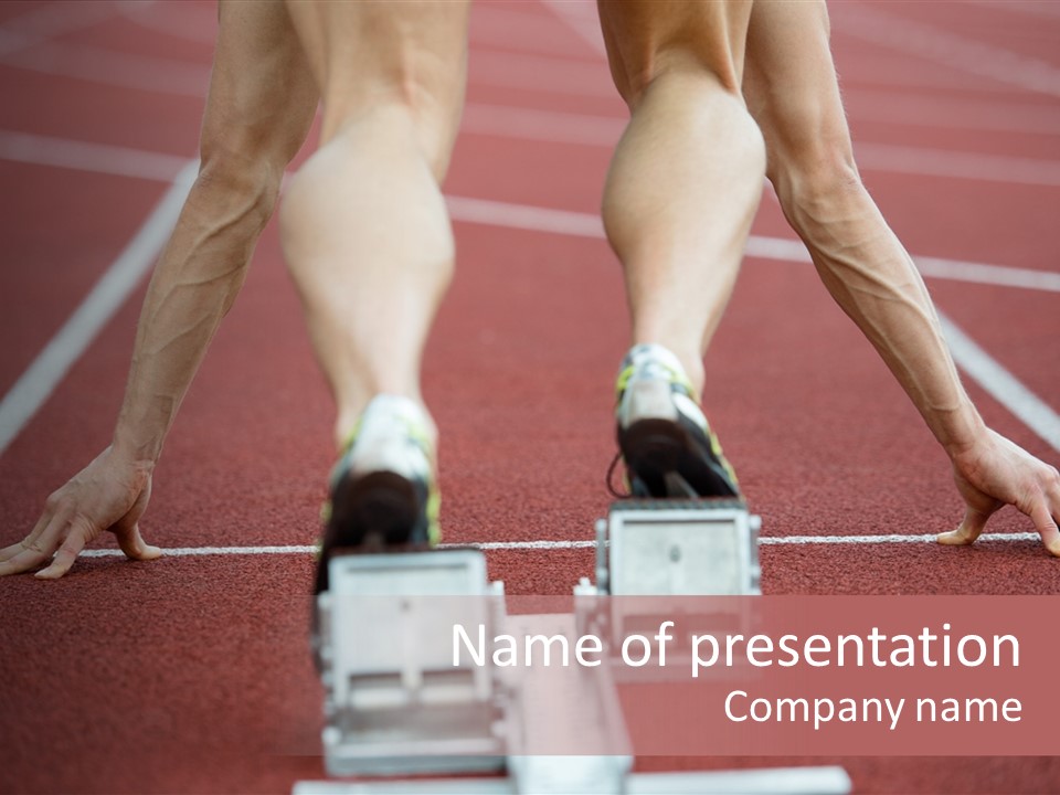 Track Competitive Muscular PowerPoint Template