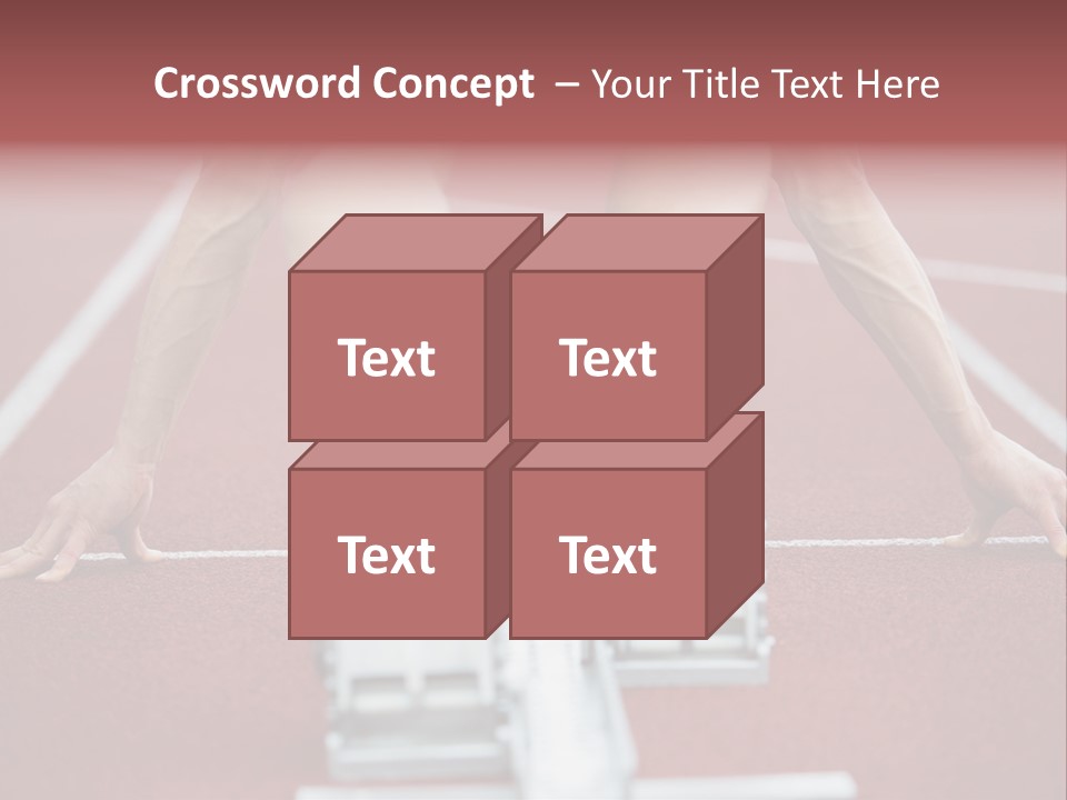 Track Competitive Muscular PowerPoint Template