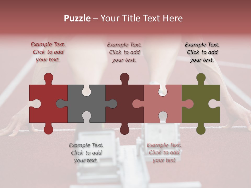 Track Competitive Muscular PowerPoint Template