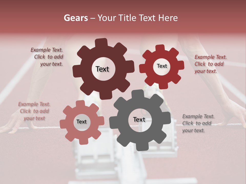 Track Competitive Muscular PowerPoint Template