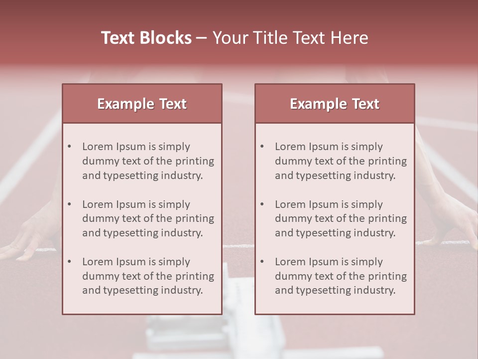 Track Competitive Muscular PowerPoint Template