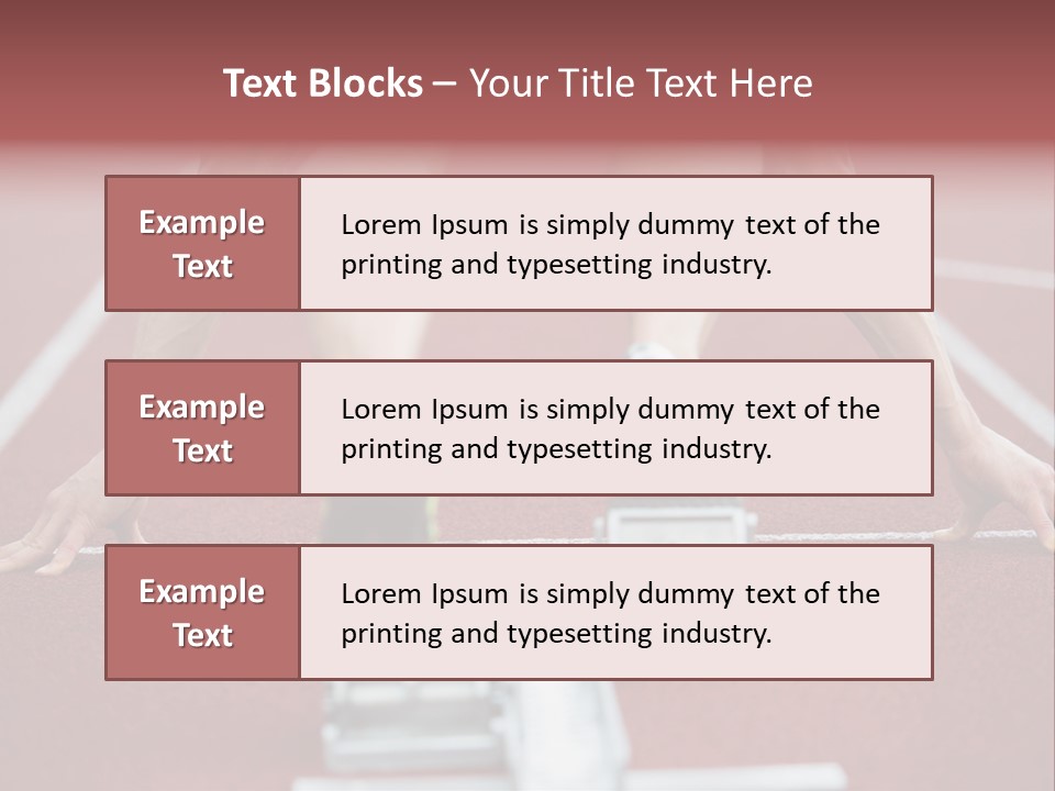 Track Competitive Muscular PowerPoint Template