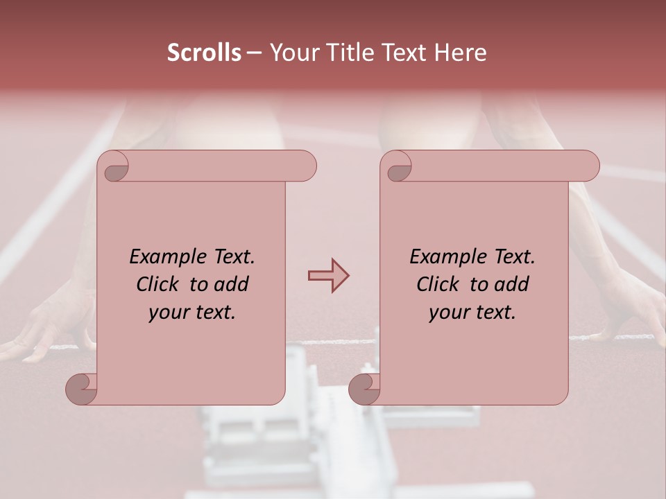Track Competitive Muscular PowerPoint Template