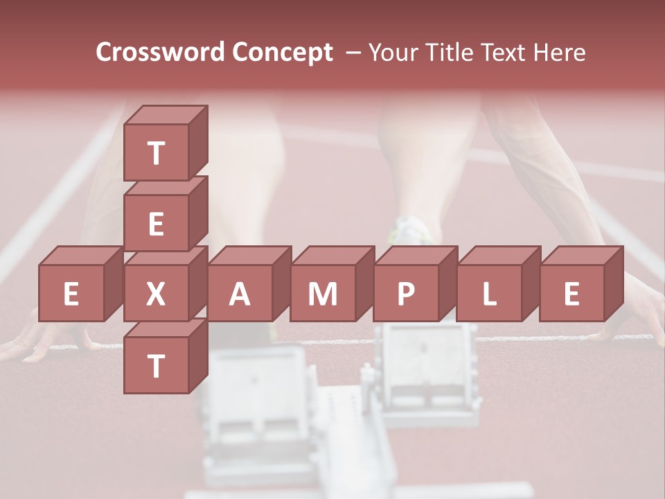 Track Competitive Muscular PowerPoint Template