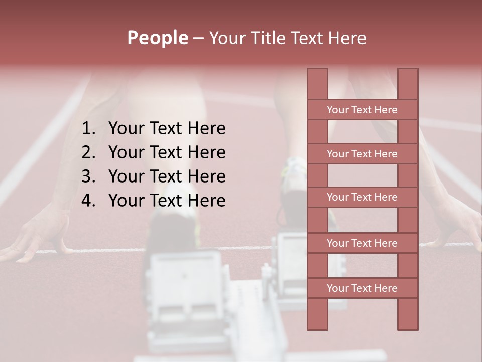 Track Competitive Muscular PowerPoint Template