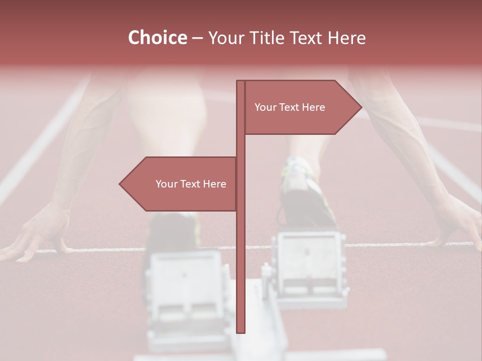 Track Competitive Muscular PowerPoint Template