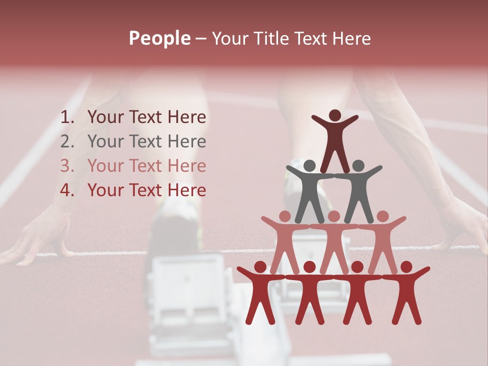 Track Competitive Muscular PowerPoint Template