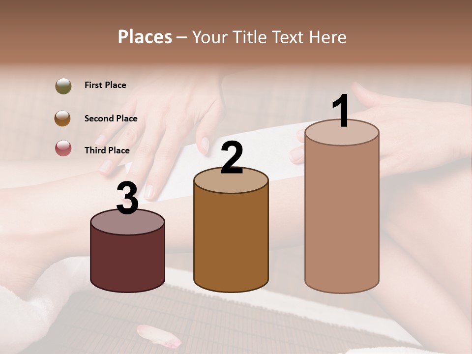 Caucasian Leg Isolated PowerPoint Template