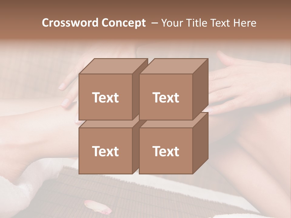 Caucasian Leg Isolated PowerPoint Template