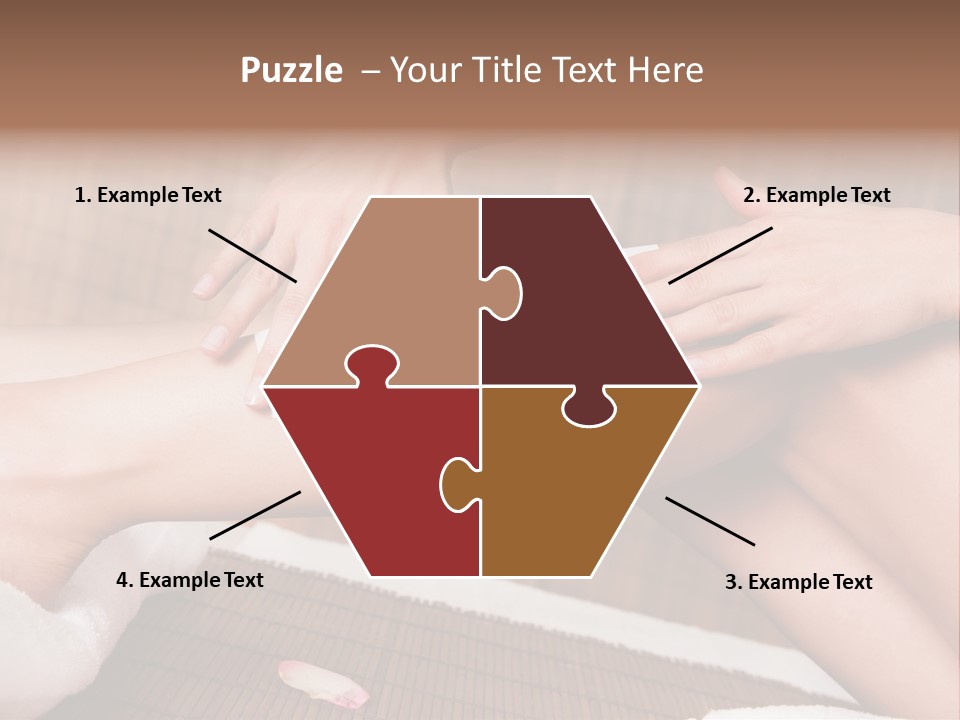 Caucasian Leg Isolated PowerPoint Template