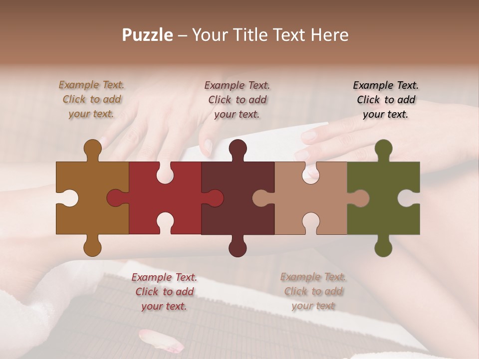 Caucasian Leg Isolated PowerPoint Template