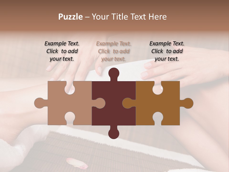 Caucasian Leg Isolated PowerPoint Template