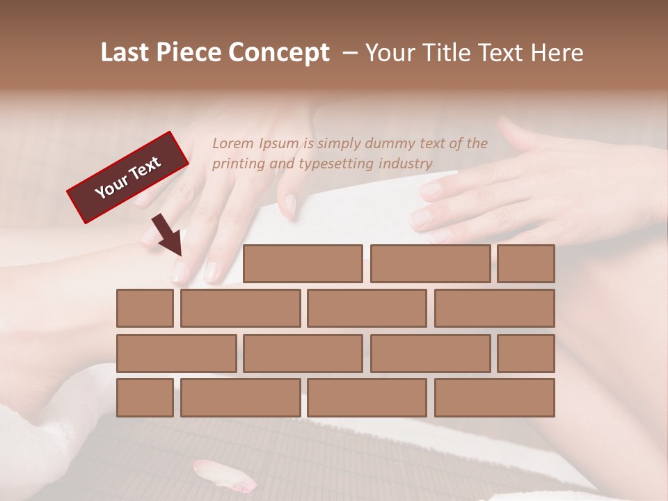 Caucasian Leg Isolated PowerPoint Template