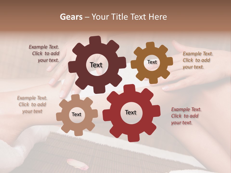 Caucasian Leg Isolated PowerPoint Template