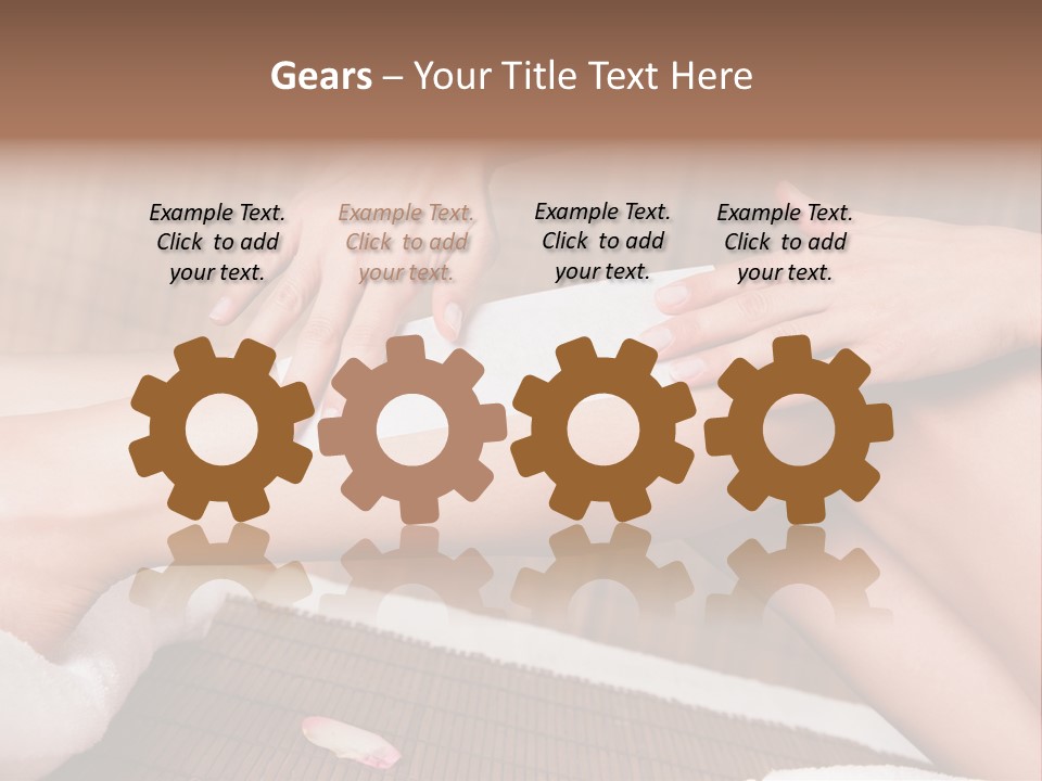 Caucasian Leg Isolated PowerPoint Template