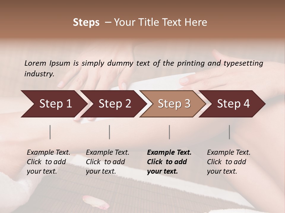 Caucasian Leg Isolated PowerPoint Template