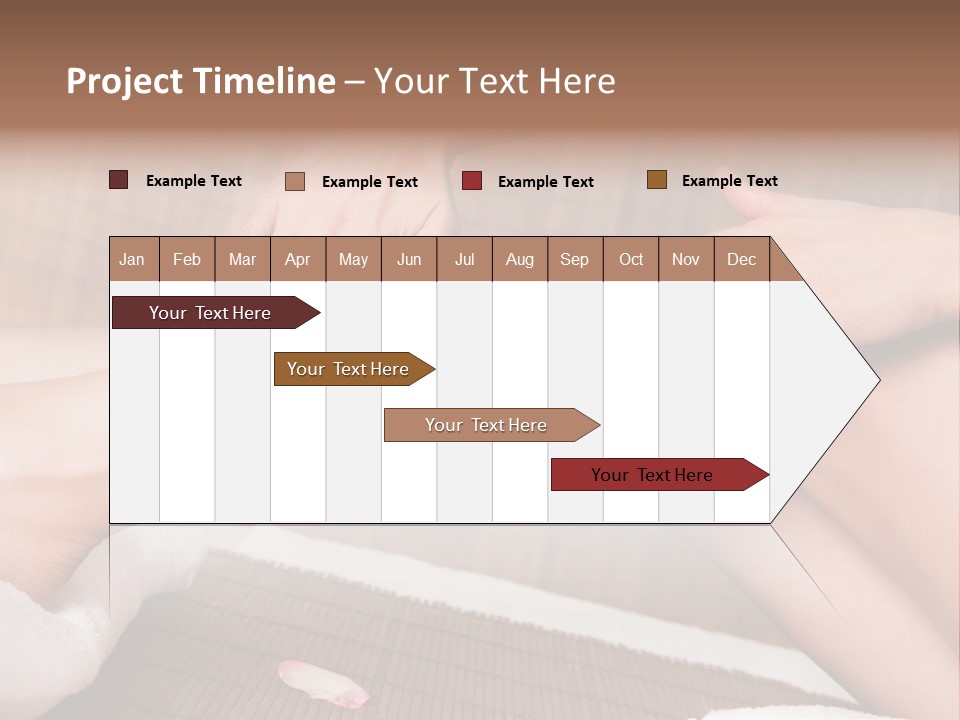 Caucasian Leg Isolated PowerPoint Template