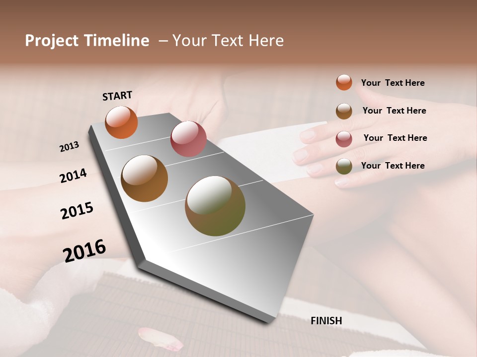 Caucasian Leg Isolated PowerPoint Template