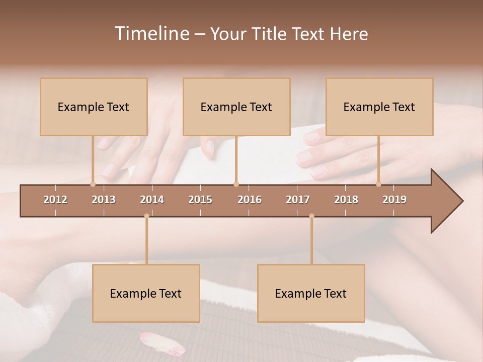 Caucasian Leg Isolated PowerPoint Template