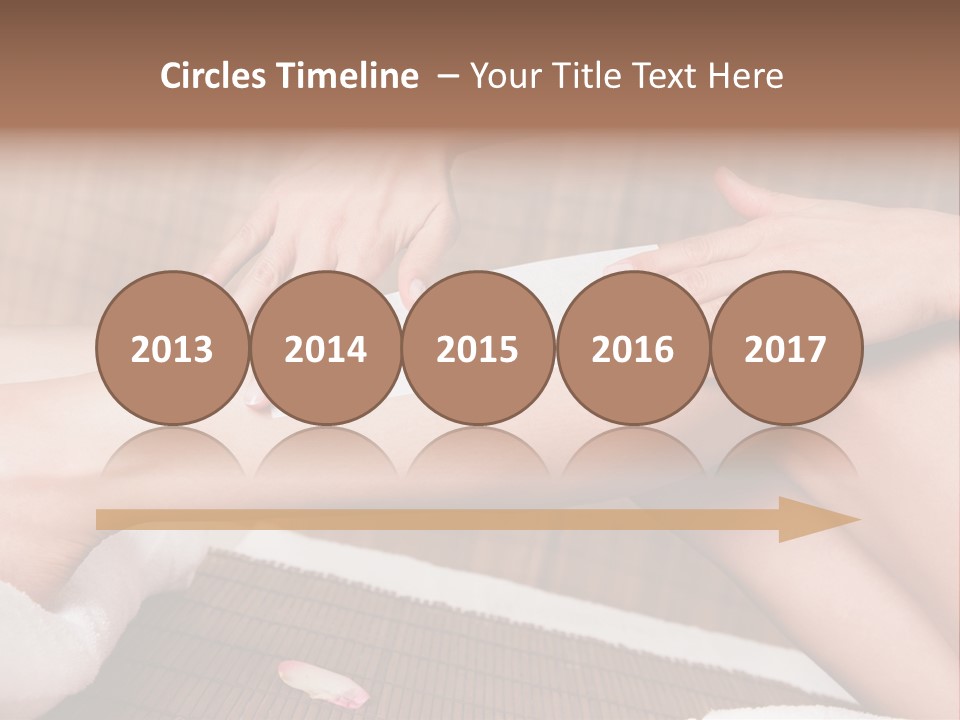 Caucasian Leg Isolated PowerPoint Template