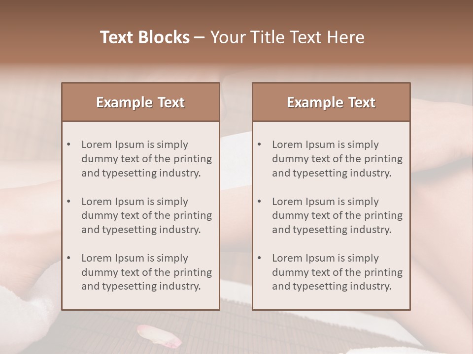 Caucasian Leg Isolated PowerPoint Template