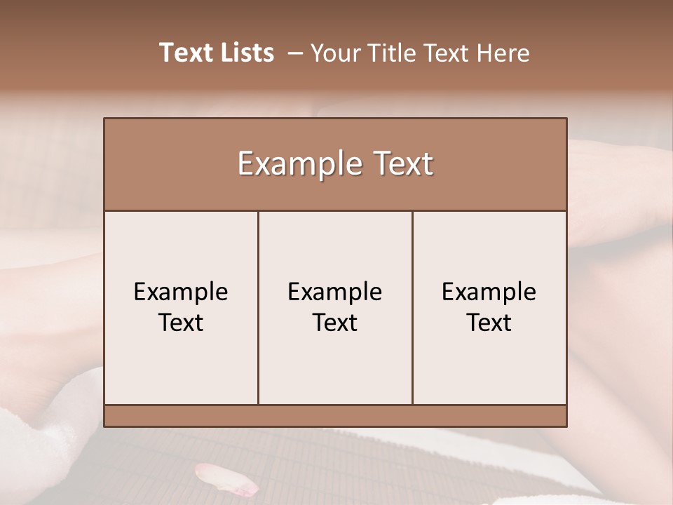 Caucasian Leg Isolated PowerPoint Template