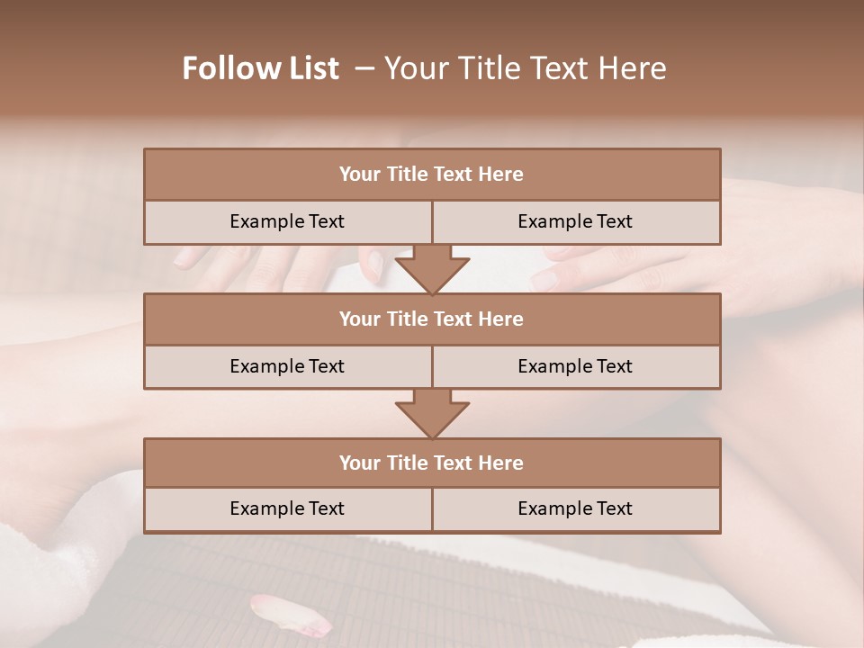 Caucasian Leg Isolated PowerPoint Template