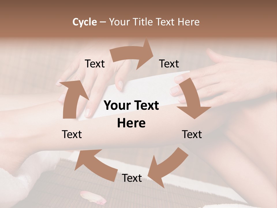 Caucasian Leg Isolated PowerPoint Template