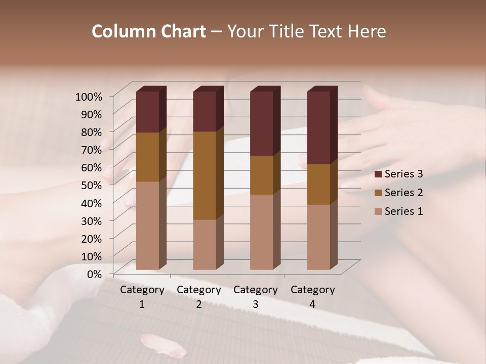 Caucasian Leg Isolated PowerPoint Template