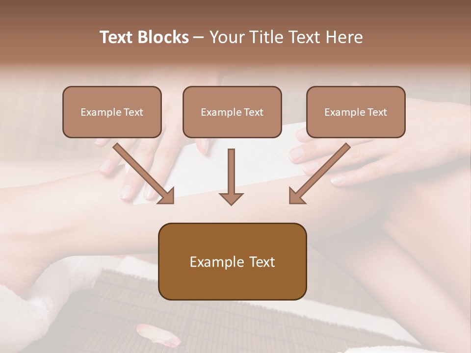 Caucasian Leg Isolated PowerPoint Template