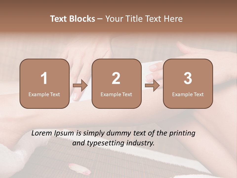 Caucasian Leg Isolated PowerPoint Template