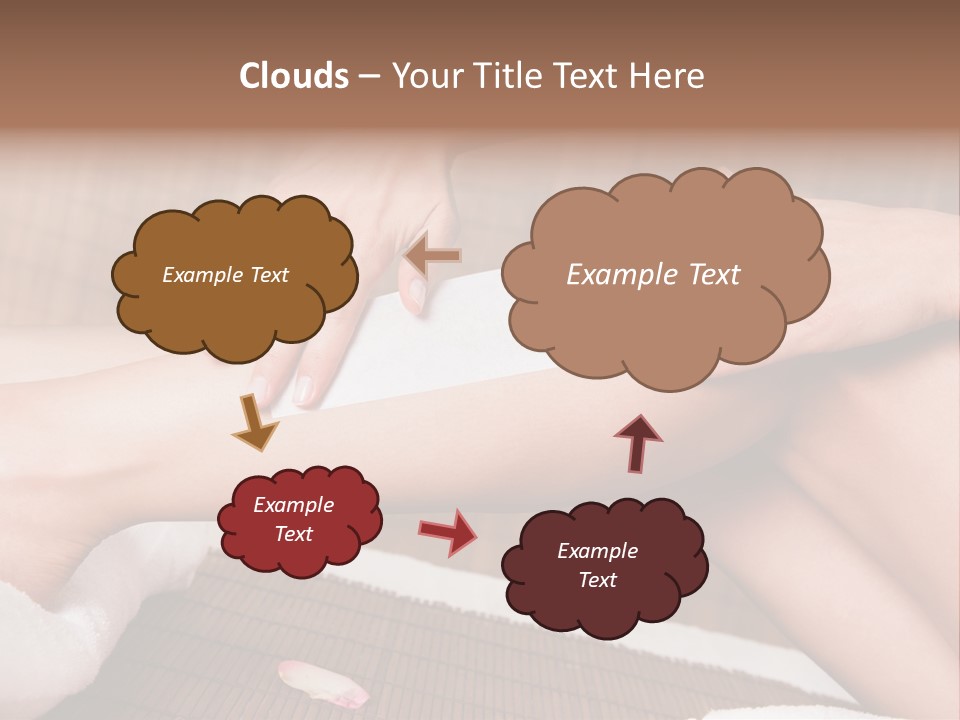 Caucasian Leg Isolated PowerPoint Template