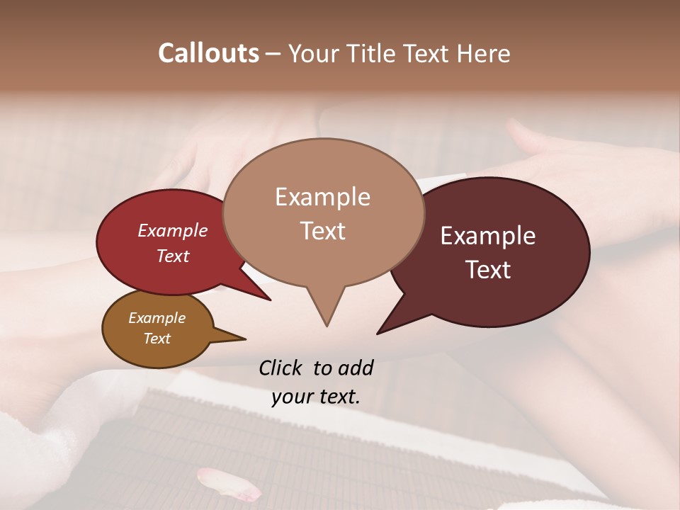 Caucasian Leg Isolated PowerPoint Template