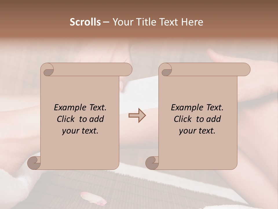 Caucasian Leg Isolated PowerPoint Template