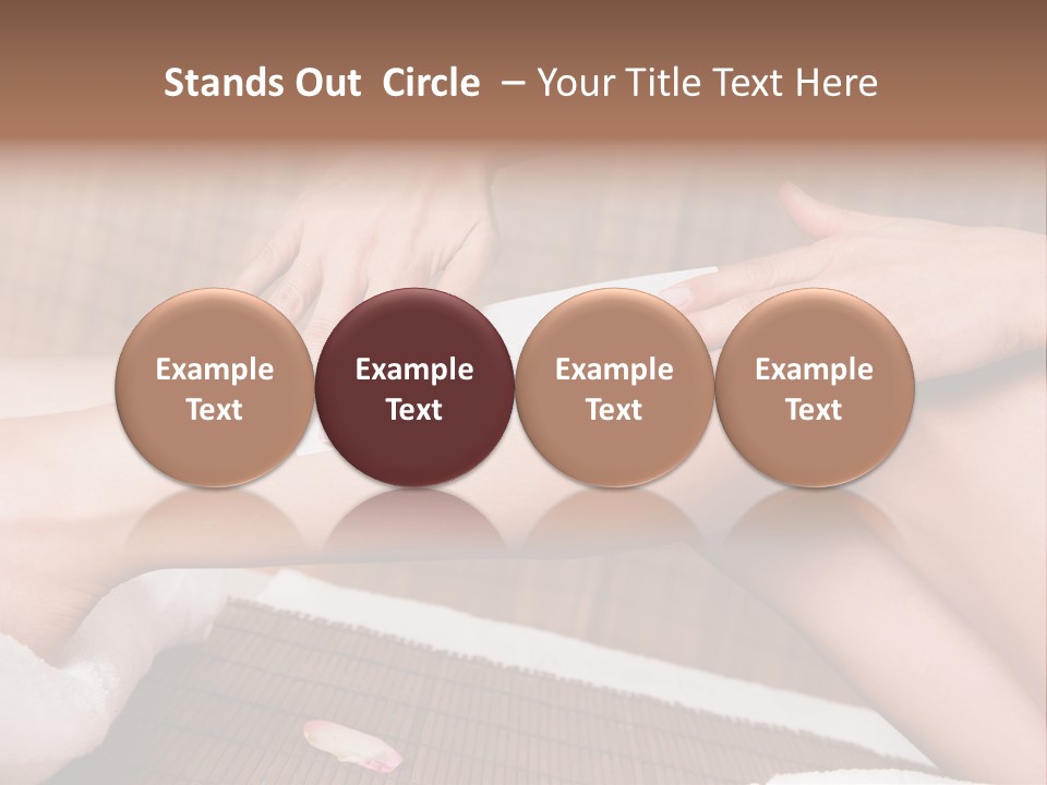 Caucasian Leg Isolated PowerPoint Template