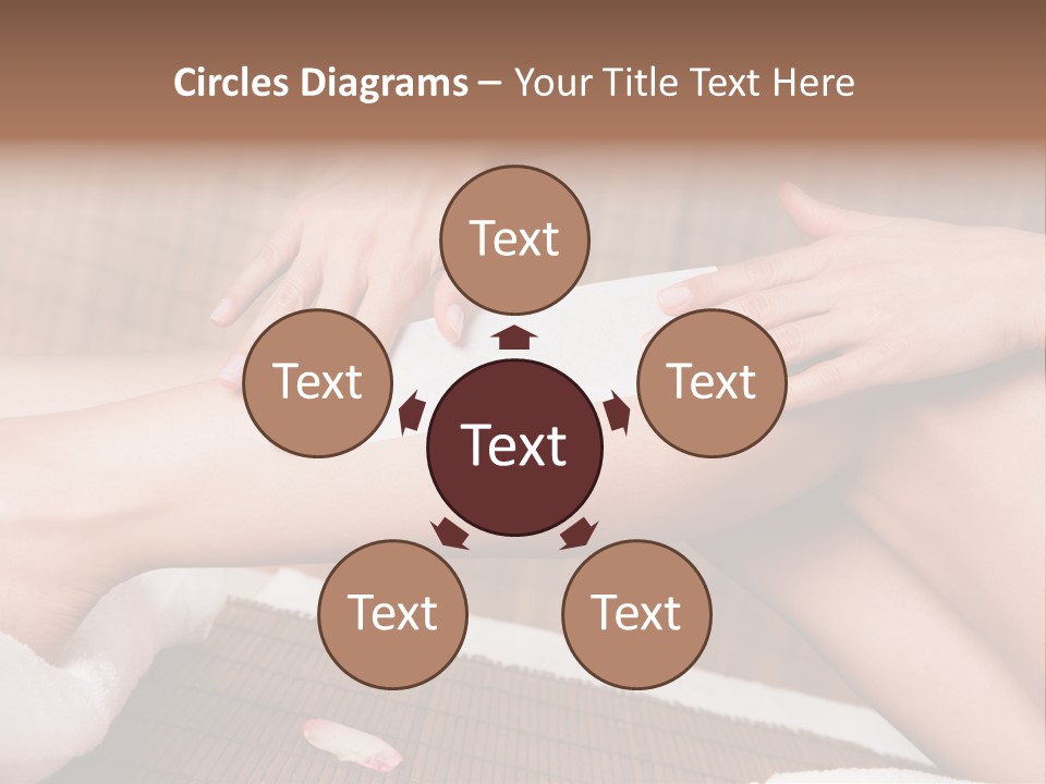 Caucasian Leg Isolated PowerPoint Template