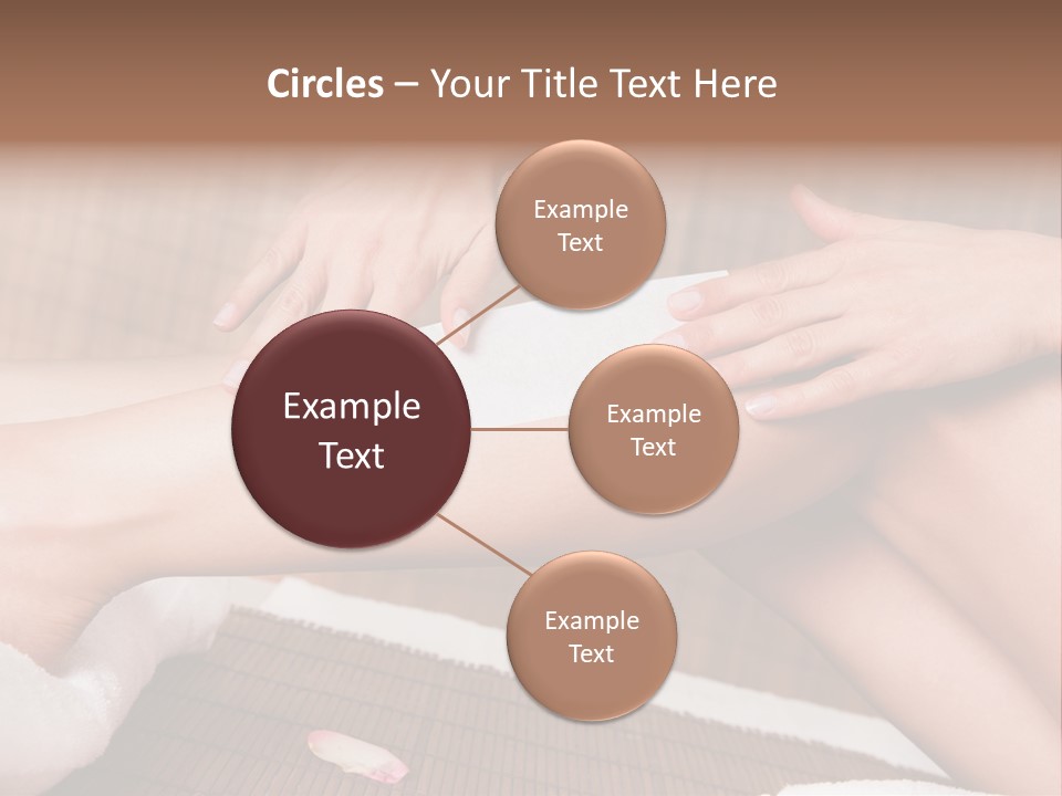 Caucasian Leg Isolated PowerPoint Template