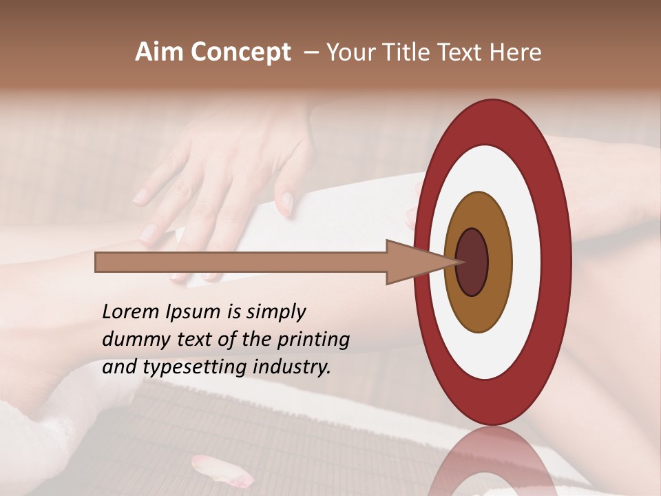 Caucasian Leg Isolated PowerPoint Template