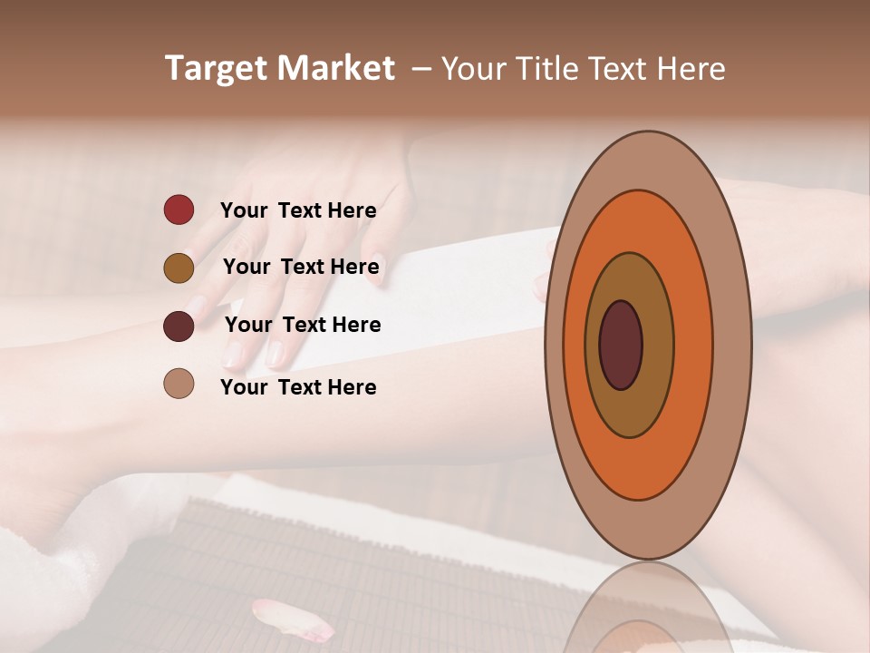 Caucasian Leg Isolated PowerPoint Template