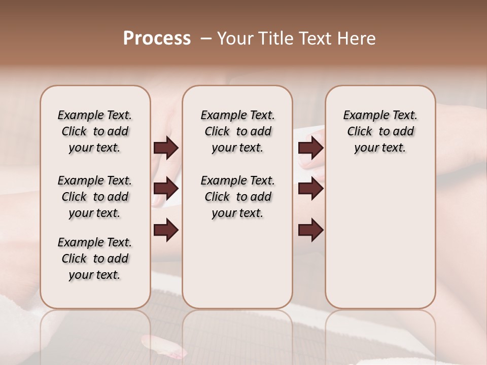 Caucasian Leg Isolated PowerPoint Template