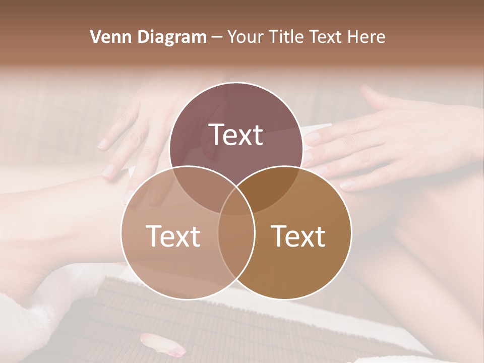 Caucasian Leg Isolated PowerPoint Template