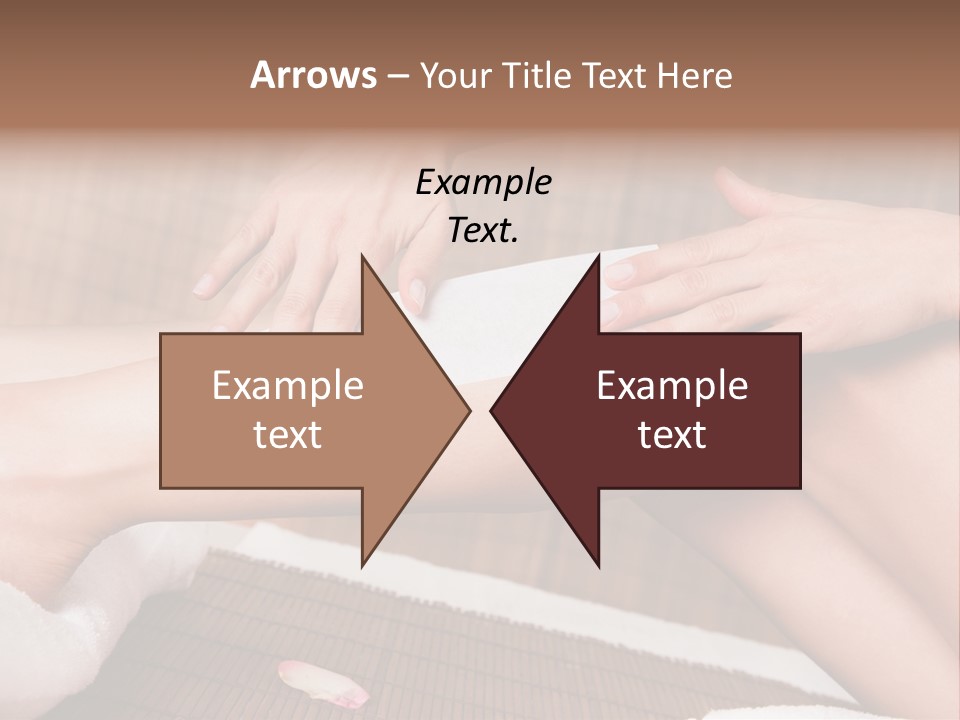 Caucasian Leg Isolated PowerPoint Template