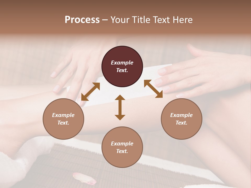 Caucasian Leg Isolated PowerPoint Template