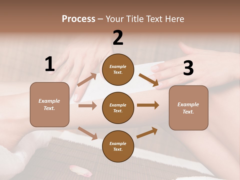 Caucasian Leg Isolated PowerPoint Template