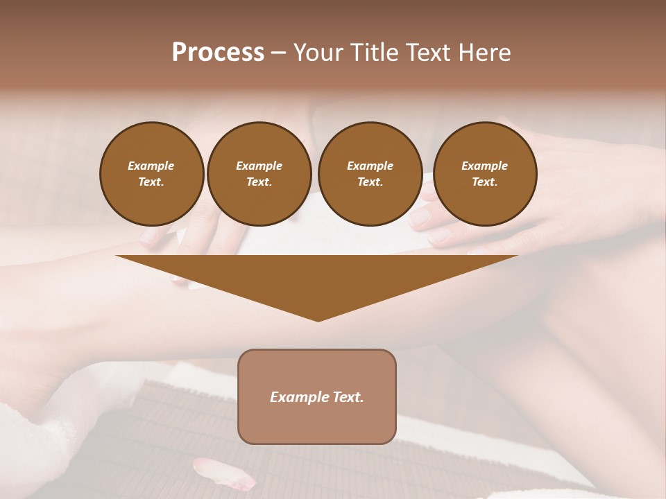 Caucasian Leg Isolated PowerPoint Template