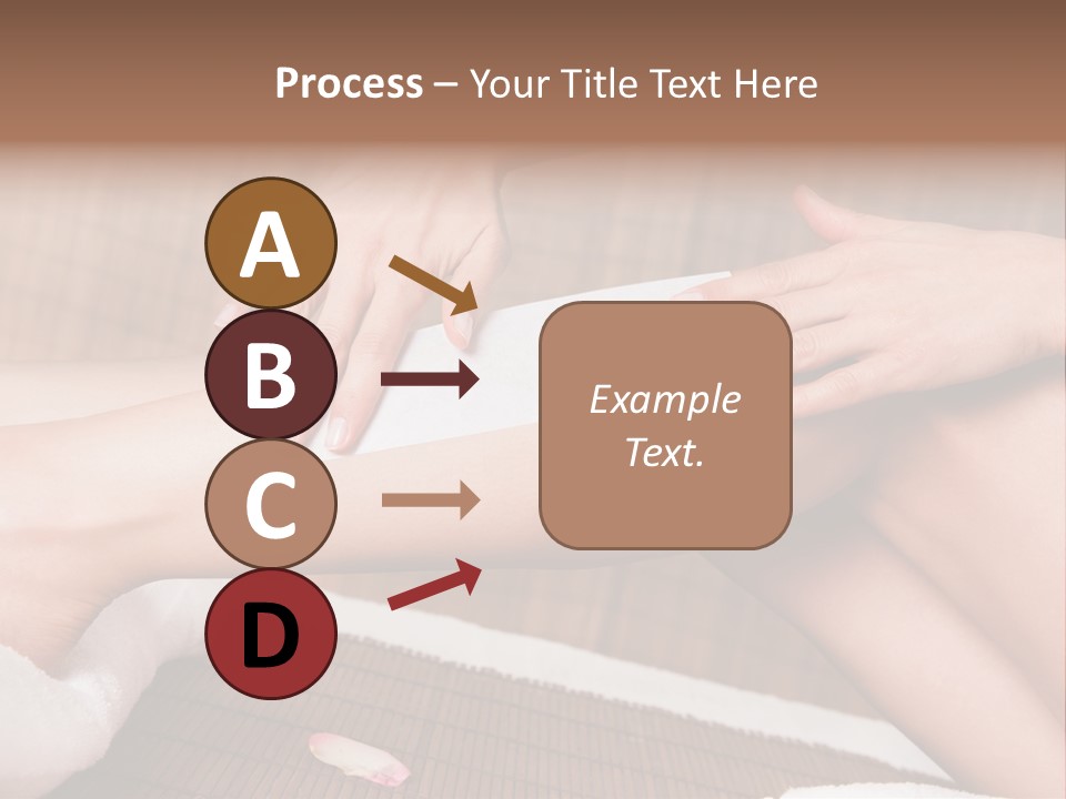 Caucasian Leg Isolated PowerPoint Template