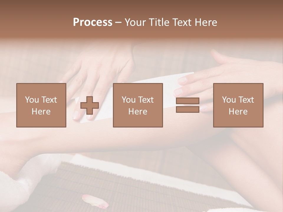 Caucasian Leg Isolated PowerPoint Template