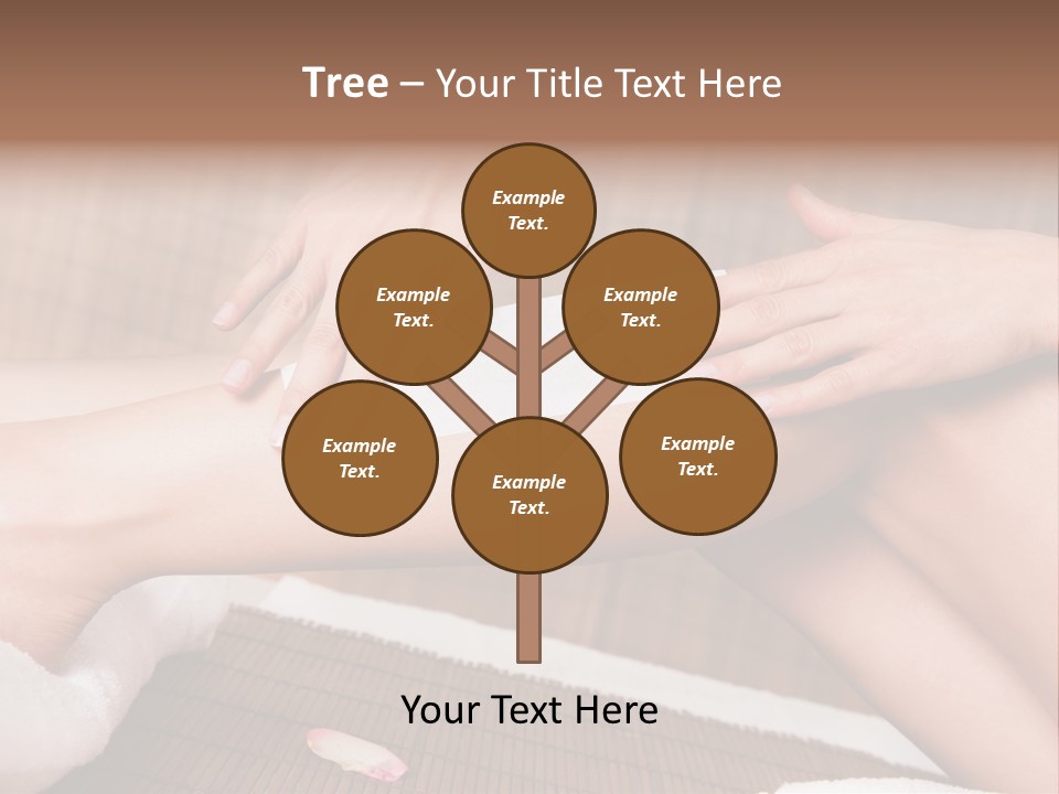 Caucasian Leg Isolated PowerPoint Template