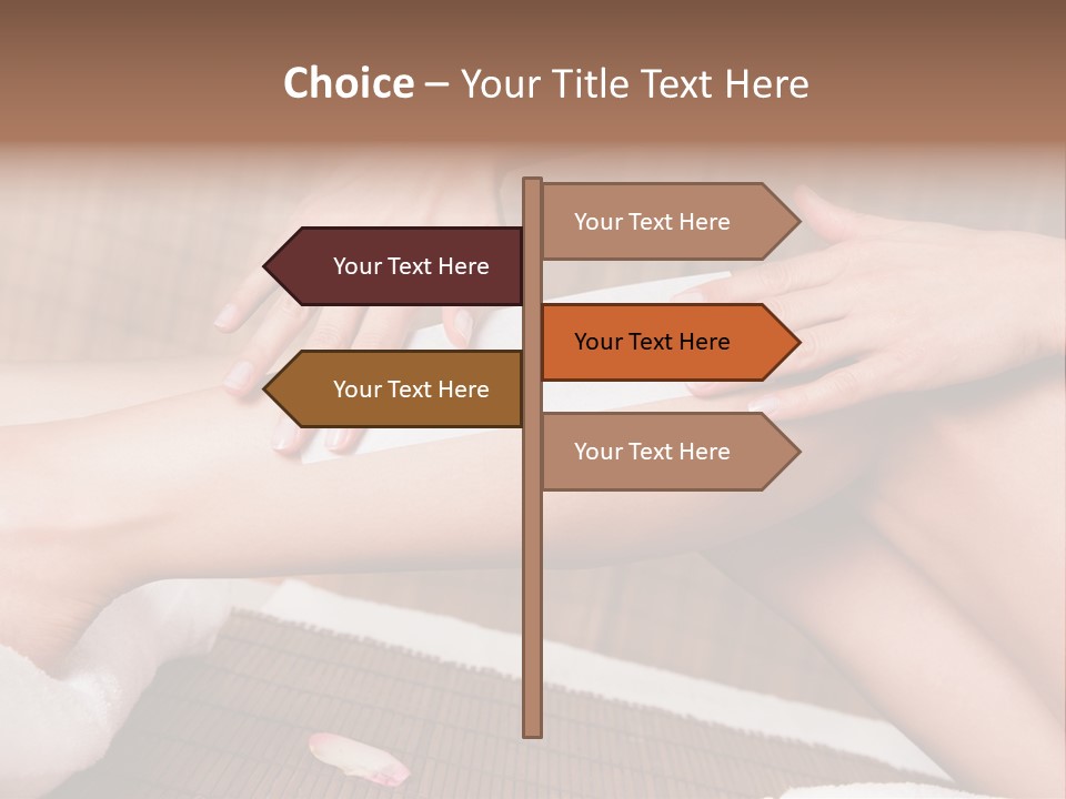 Caucasian Leg Isolated PowerPoint Template